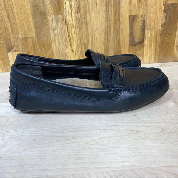 Vionic Black Leather Ashby Loafer Moc Toe 7 - Picture 5 of 10